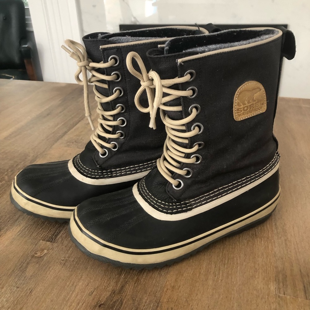 SOREL 1964 Black Fossil Waterproof boots NL1717-010